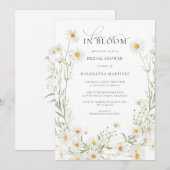 Liefde is in Bloom Boho Daisy Vrijgezellenfeest Kaart (Voorkant / Achterkant)