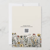 Liefde is in Bloom - Boho Flowers Vrijgezellenfees Kaart (Achterkant)