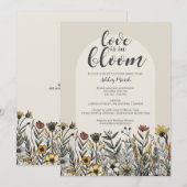 Liefde is in Bloom - Boho Flowers Vrijgezellenfees Kaart (Voorkant / Achterkant)