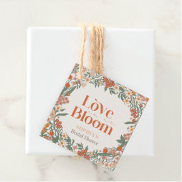 Liefde is in Bloom Boho Wildflower Vrijgezellenfee Bedankjes Labels