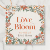 Liefde is in Bloom Boho Wildflower Vrijgezellenfee Bedankjes Labels (Voorkant)