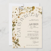 Liefde is in Bloom Boho Wildflower Vrijgezellenfee Kaart (Voorkant)