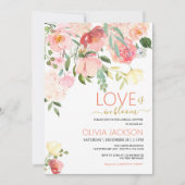 liefde is in Bloom Bridal Shower uitnodiging (Voorkant)