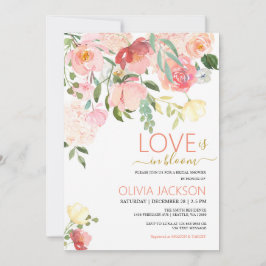 liefde is in Bloom Bridal Shower uitnodiging