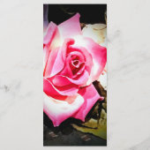 Liefde is in Bloom Bruiloft Receptie Menu Kaart (Achterkant)