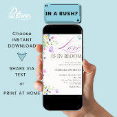 Liefde is in Bloom Butterfly Paarse Vrijgezellenfe Kaart