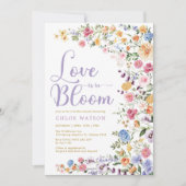 Liefde is in Bloom | Chic Wildflower Vrijgezellenf Kaart (Voorkant)