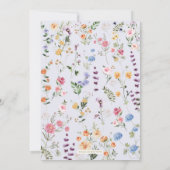 Liefde is in Bloom | Chic Wildflower Vrijgezellenf Kaart (Achterkant)