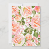 Liefde is in Bloom Floral Garden Vrijgezellenfeest Kaart (Achterkant)