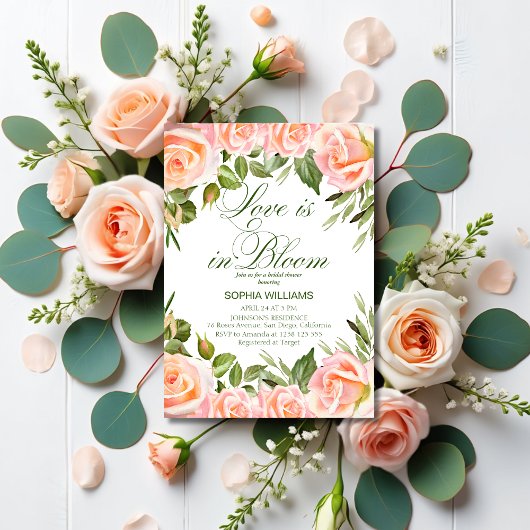 Liefde is in Bloom Floral Garden Vrijgezellenfeest Kaart