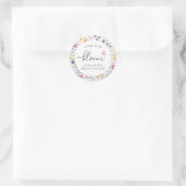 Liefde is in Bloom Floral Ronde Sticker (Tas)