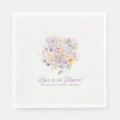 Liefde is in Bloom Floral Vrijgezellenfeest Custom Servet (Voorkant)