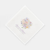 Liefde is in Bloom Floral Vrijgezellenfeest Custom Servet (Hoek)