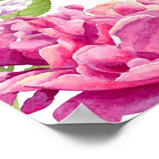 Liefde is in Bloom Floral Vrijgezellenfeest Welkom Poster (Hoek)