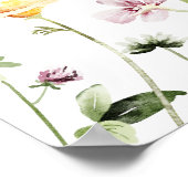 Liefde is in Bloom Floral Vrijgezellenfeest Welkom Poster (Hoek)