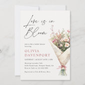 Liefde is in Bloom Flower Bouquet Vrijgezellenfees Kaart (Voorkant)