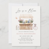 Liefde is in Bloom Flower Stand Vrijgezellenfeest Kaart (Voorkant)