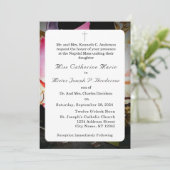 Liefde is in Bloom Foto/Roos Bruiloft Kaart (Staand voorkant)