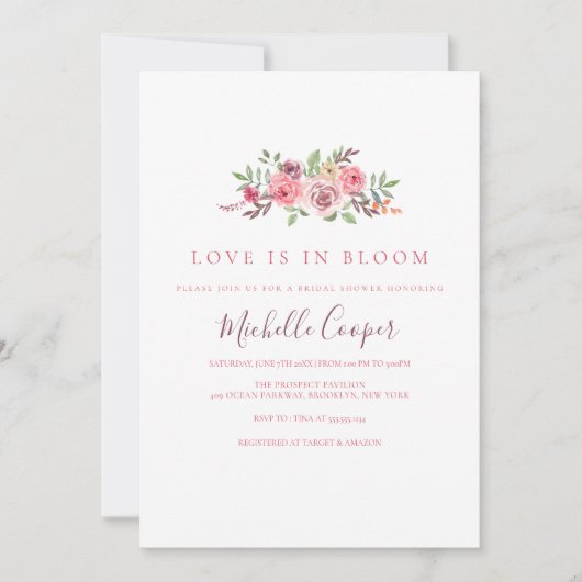 Liefde is in Bloom Garden Vrijgezellenfeest Kaart (Voorkant)