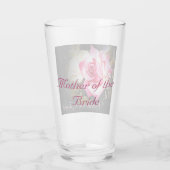 Liefde is in Bloom Moeder van de Bruid Glass Cup Glas (Achterkant)