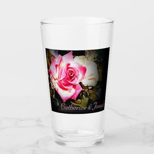 Liefde is in Bloom Moeder van de Bruid Glass Cup Glas (Voorkant)