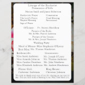 Liefde is in Bloom Nuptial Mass Wedding Program (Achterkant)