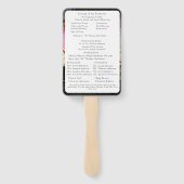 Liefde is in Bloom Nuptial Mass Wedding Program Handwaaier (Achterkant)