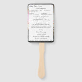 Liefde is in Bloom Nuptial Mass Wedding Program Handwaaier (Voorkant)