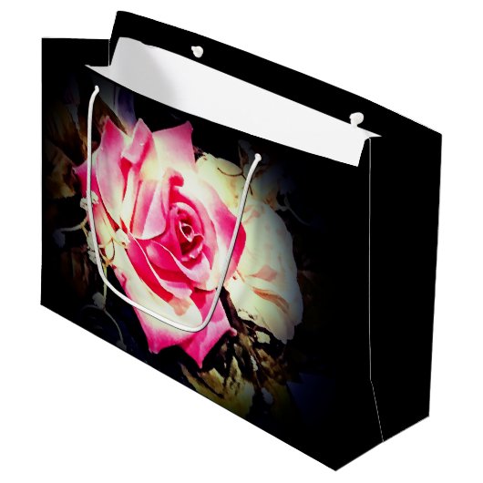 Liefde is in Bloom Photo Wrapping Paper Groot Cadeauzakje (Voorkant Gekanteld)