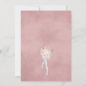 Liefde is in Bloom Pink Floral Vrijgezellenfeest Q Kaart (Achterkant)