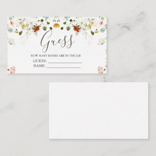 Liefde is in Bloom Raad hoeveel spel Informatiekaartje (Voorkant / Achterkant)