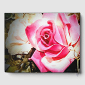 Liefde is in Bloom Roos/Foto Bruiloft Gastenboek (Achterkant)