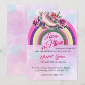 Liefde is in Bloom roos gouden roze lelie vrijgeze Kaart (Voorkant / Achterkant)