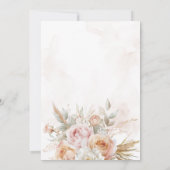 Liefde is in Bloom Rustic Boho Vrijgezellenfeest Kaart (Achterkant)