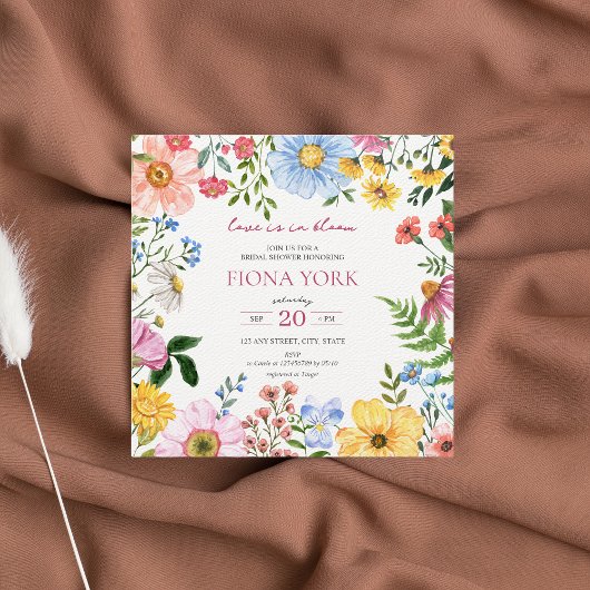 Liefde is in Bloom | Schattige Vrijgezellenfeest v Kaart