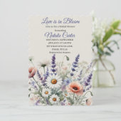 Liefde is in Bloom Spring Floral Vrijgezellenfeest Kaart (Staand voorkant)