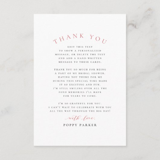 Liefde is in Bloom Spring Flowers Vrijgezellenfees Bedankkaart (Achterkant)