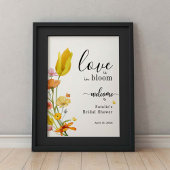 Liefde is in Bloom Spring Vrijgezellenfeest Welkom Poster