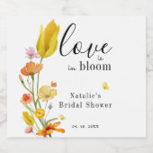 Liefde is in Bloom Spring Wildflower Vrijgezellenf Bier Etiket (Enkel label)