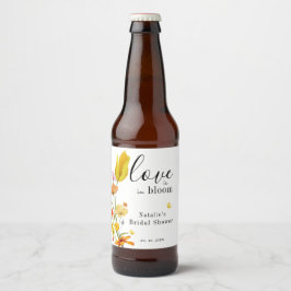 Liefde is in Bloom Spring Wildflower Vrijgezellenf Bier Etiket