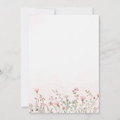 Liefde is in Bloom Spring Wildflower Vrijgezellenf Kaart (Achterkant)