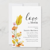 Liefde is in Bloom Spring Wildflower Vrijgezellenf Kaart (Voorkant)