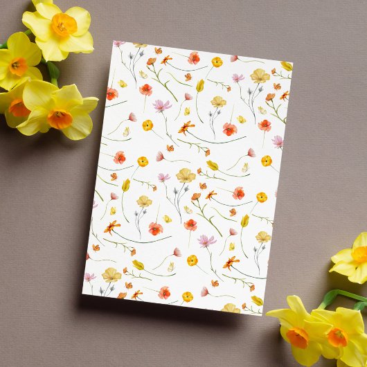 Liefde is in Bloom Spring Wildflower Vrijgezellenf Kaart