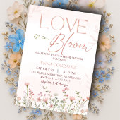 Liefde is in Bloom Spring Wildflower Vrijgezellenf Kaart