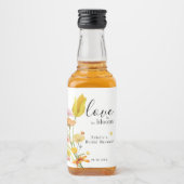 Liefde is in Bloom Spring Wildflower Vrijgezellenf Likeurfles Etiket (Voorkant)