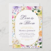 Liefde is in Bloom Summer Garden Party Vrijgezelle Kaart (Voorkant)