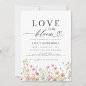 Liefde is in Bloom Summer Wildflower Vrijgezellenf Kaart (Voorkant)