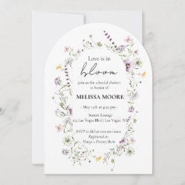 Liefde is in Bloom Vrijgezellenfeest Arch Invitati Kaart