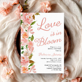 Liefde is in Bloom Vrijgezellenfeest Blush Bloemen Kaart