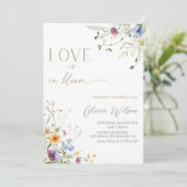 Liefde is in Bloom Vrijgezellenfeest - Elegant Blo Kaart (Staand voorkant)